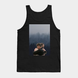 sam and dean last hug scene in heaven with forest supernatural finale Tank Top